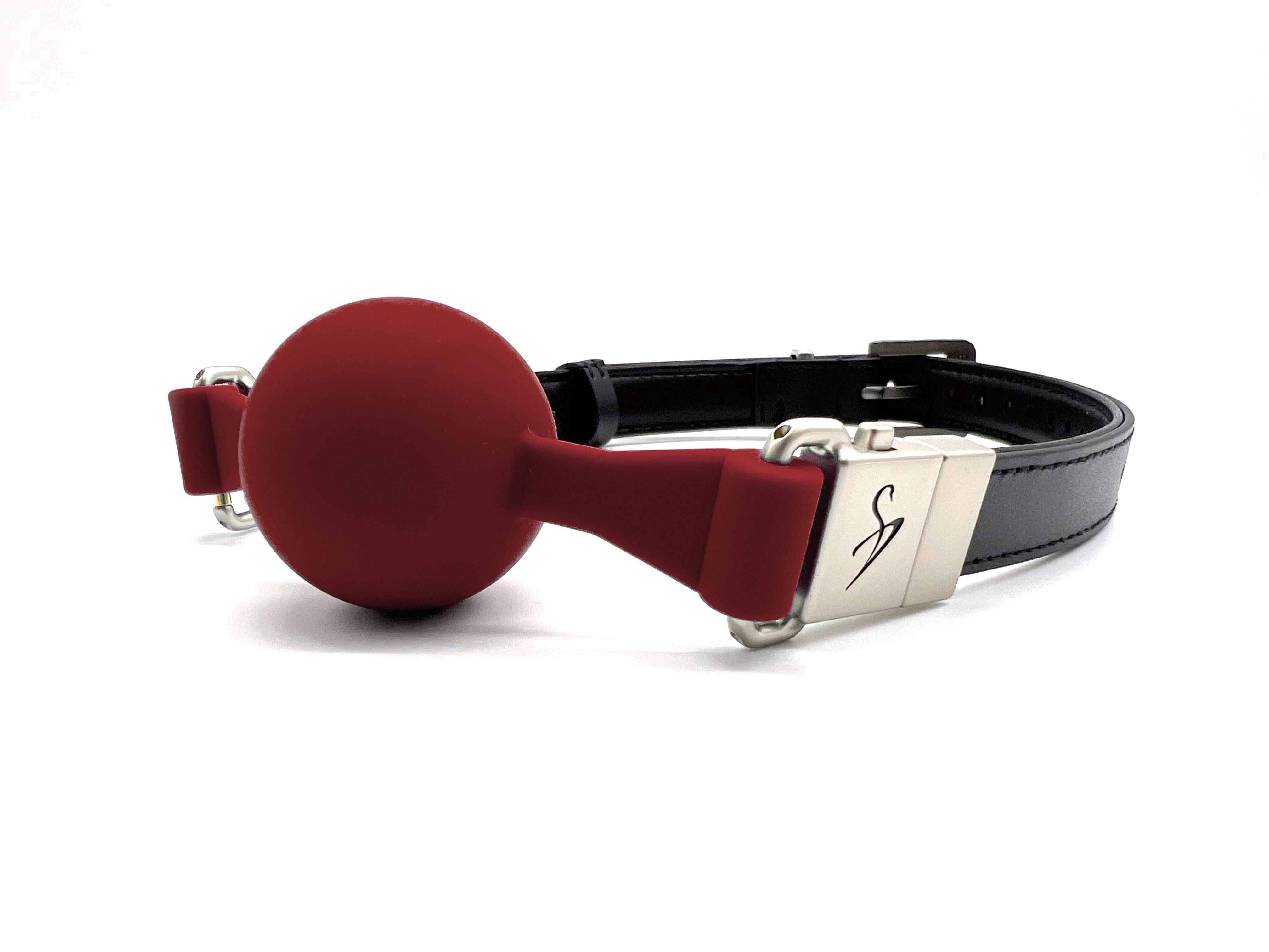 Black Swan Gag Ball Set Black Berry